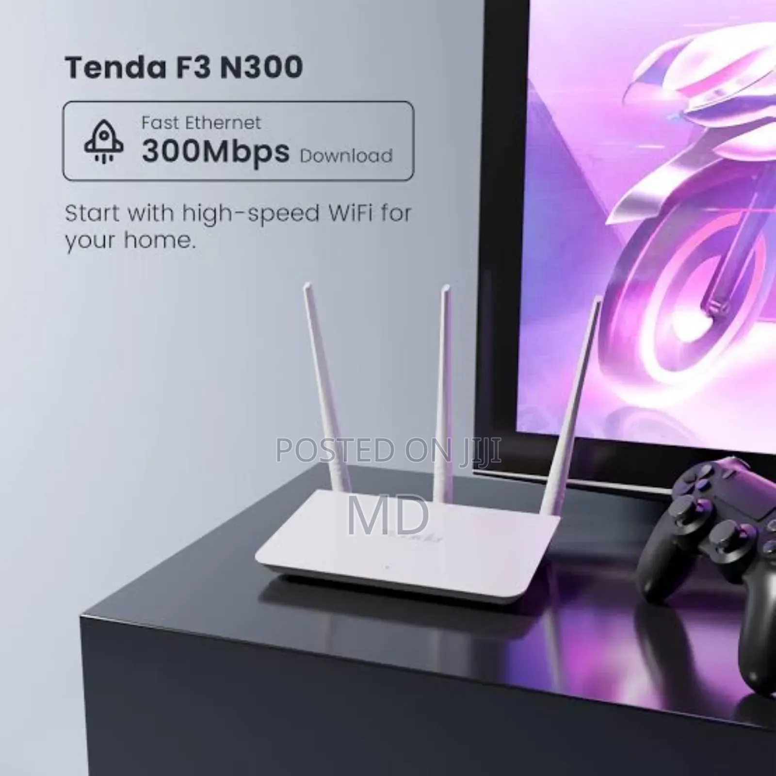 Tenda F3,300mbps 3 Antennawifi Router