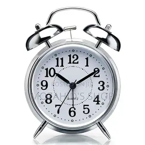 Photo - Round Copper Metal Twin Bell Alarm Clock