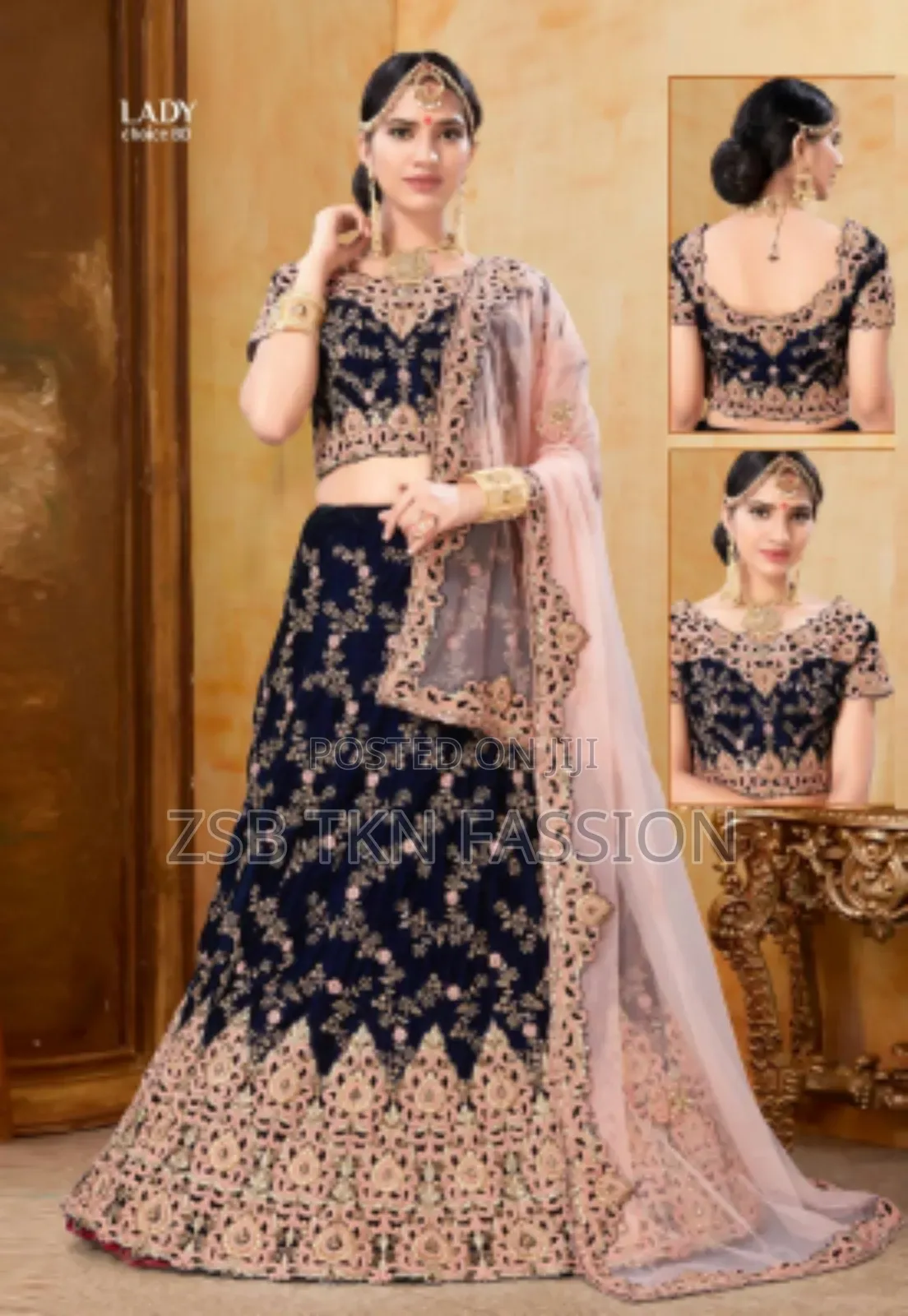 Embroidered Georgette Lehenga Suit Ss Gg Kk