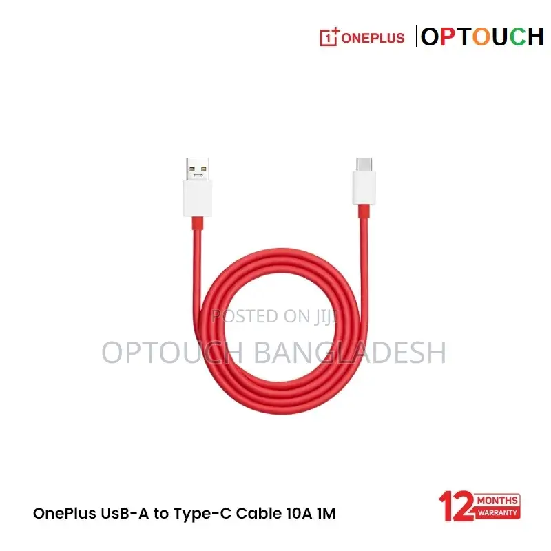 Oneplus Usb-a to Type-C Cable 10a 1m - Red