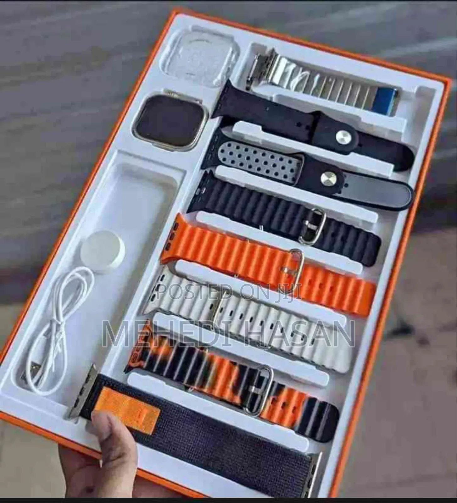 Y80 Ultra Smartwatch With 8 Strap