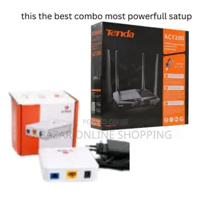 Photo - Tenda Ac10 Ac1200 1200mbps Dual Band With Vsol Onu