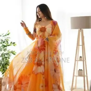 Nayra Cotton Kameez Set Work: Embroidery Skin Print
