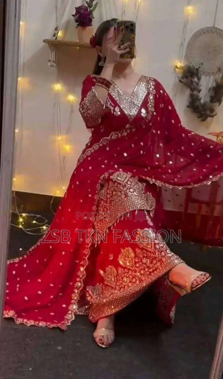 Sarara Sequence Computer Work Kameez Set