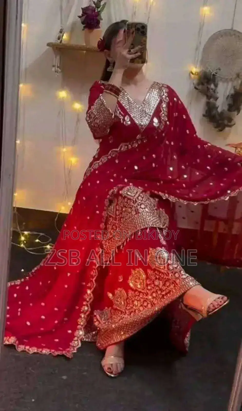 Sarara Sequence Computer Work Kameez Set