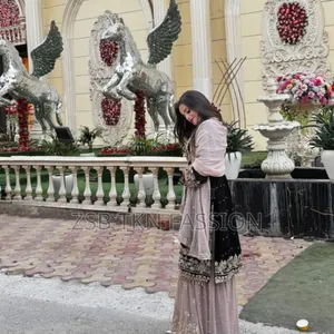 Sequins Embroidered Sharara Suit Set New Products