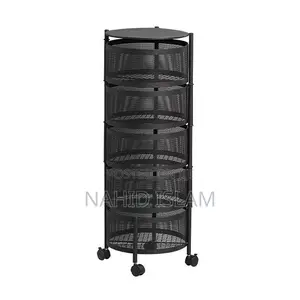 Photo - 5 Layer Round Shape Kitchen Rack