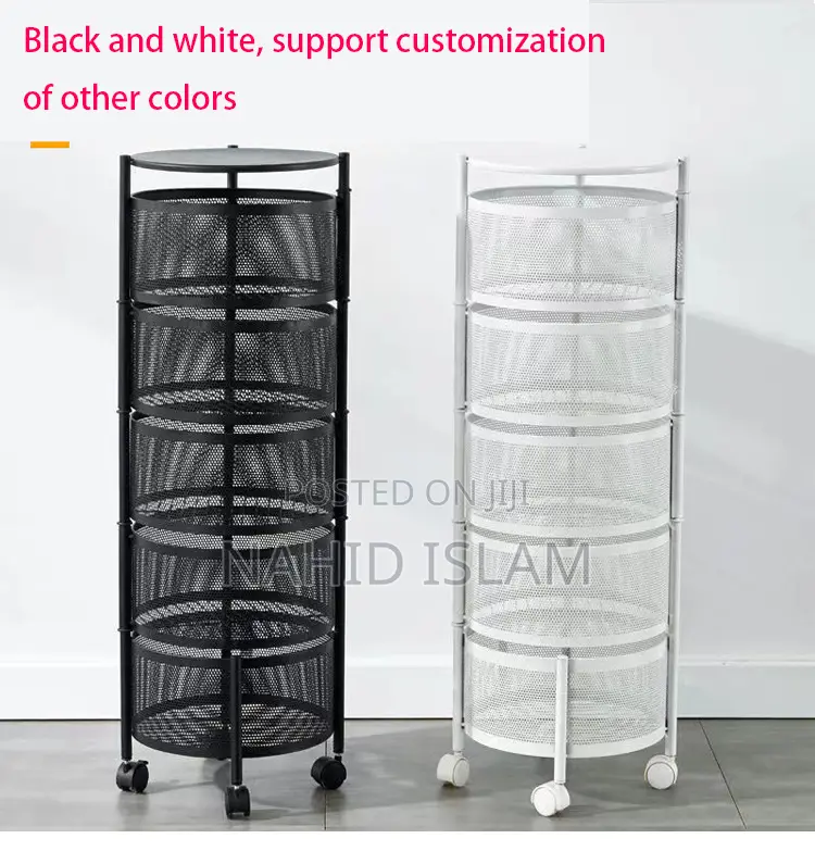 5 Layer Round Shape Kitchen Rack