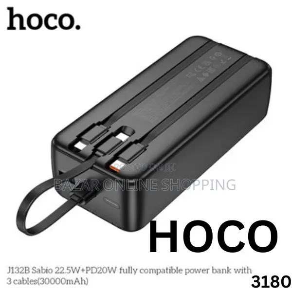 Hover to Zoom Hoco J132b 30000mah 22.5w Plus