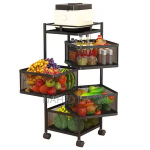 Photo - 4 Layer Square Shape Kitchen Rack