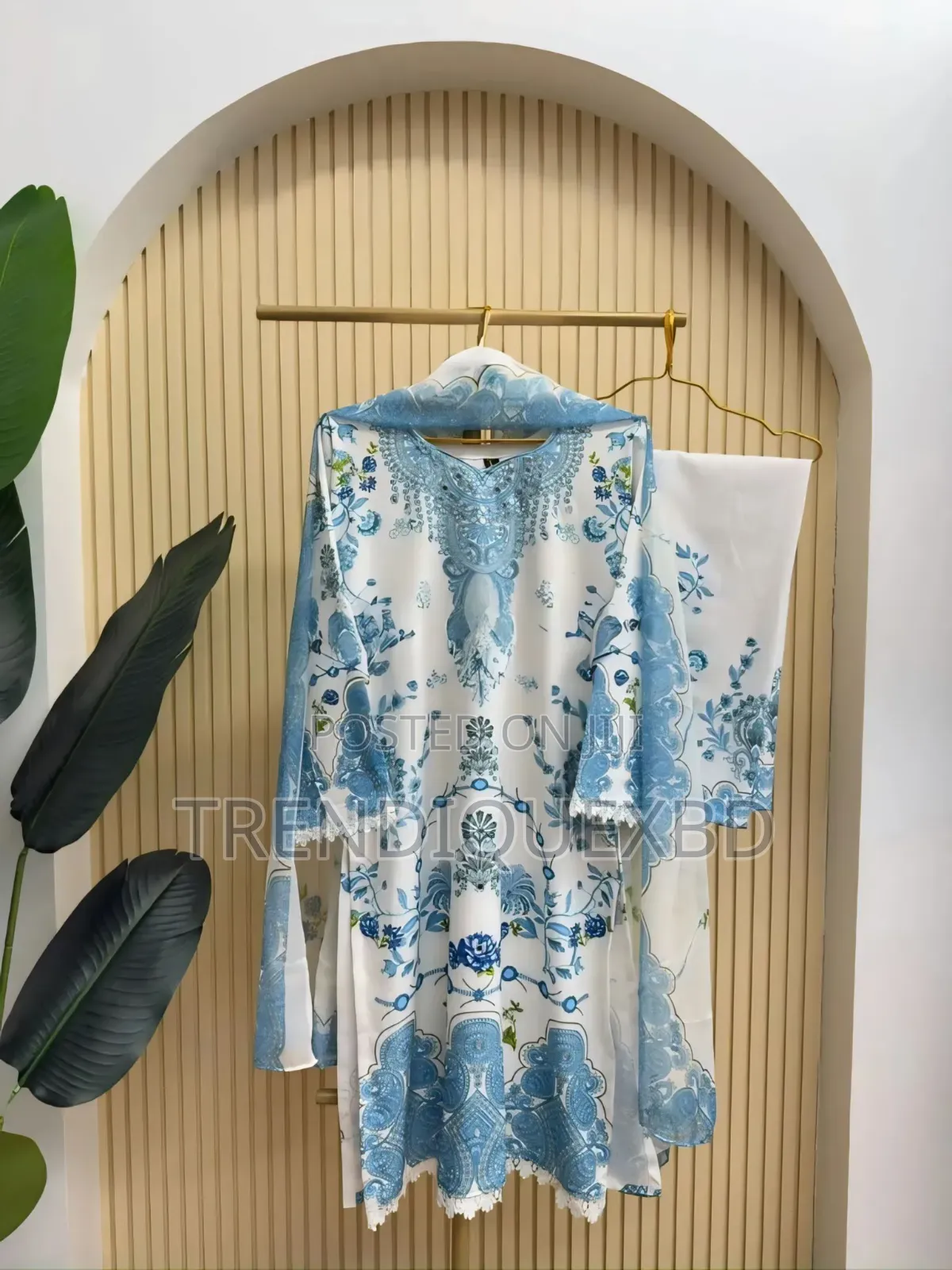 Digital Print Three Piece – Dubai Silk Modest Wear Set