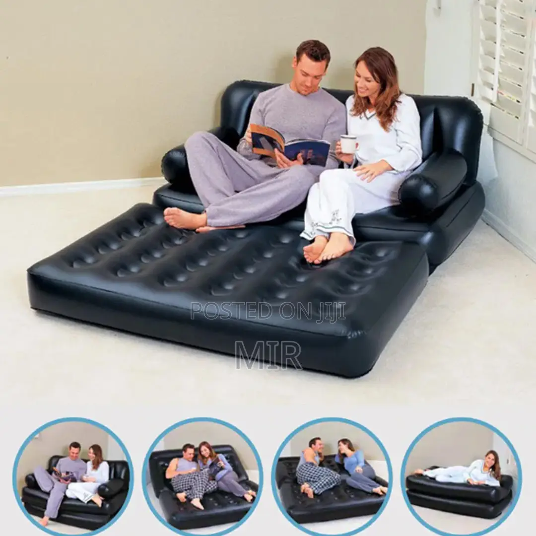 5-in-1 Inflatable Double Air Bed Cum Sofa