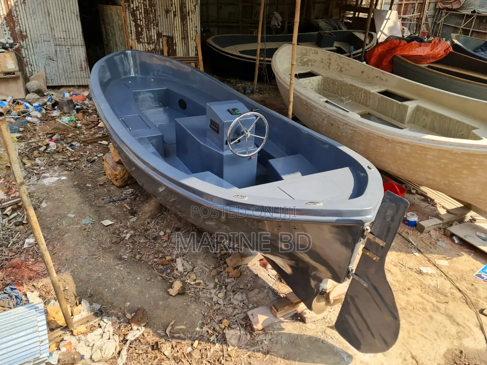 Sloep Fiber Boat With 3 Cylinder Diesel Engine