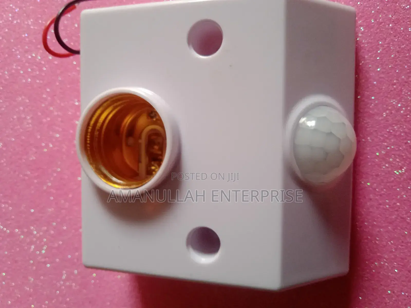 Infrared Pir Motion Sensor E27 Led Lamp Base Holder.
