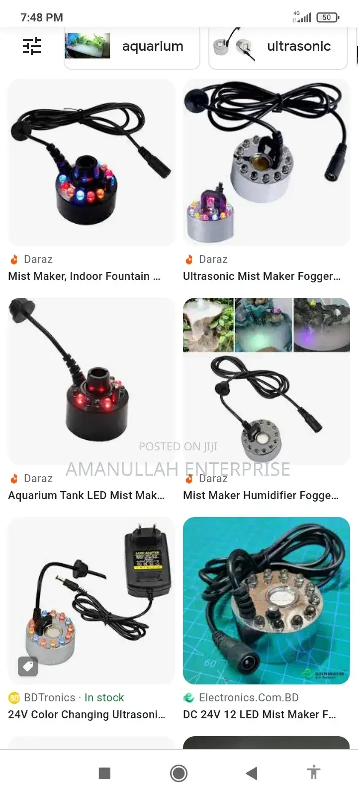 Ultrasonic Mist Maker With 12 Led Lights.