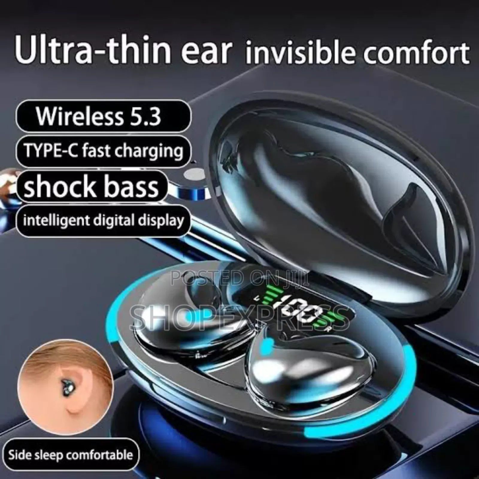 X55 Slepping Airbuds-High Bass Comfortable