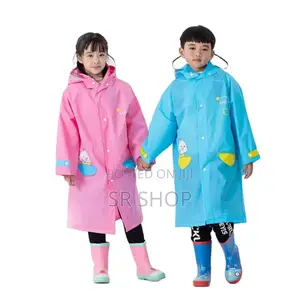 Photo - Vinson Kids Boys and Girls Plain Raincoat School Bag