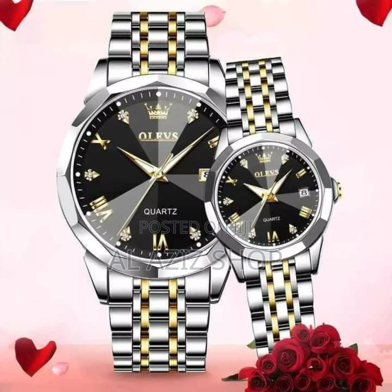 Olevs Couple Watch(With Box)