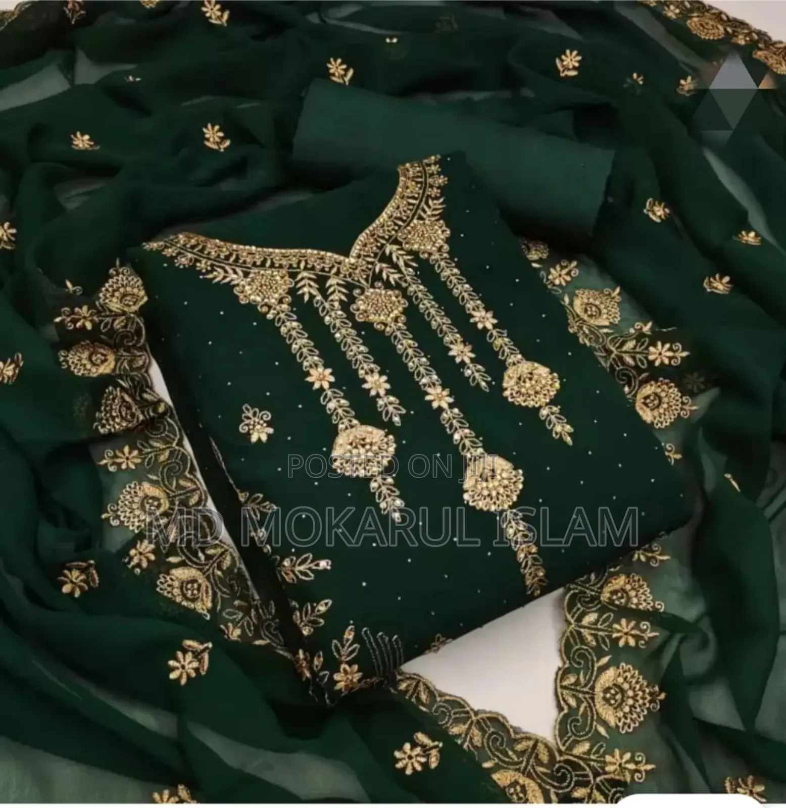 Embroidary Georjet Three Piece