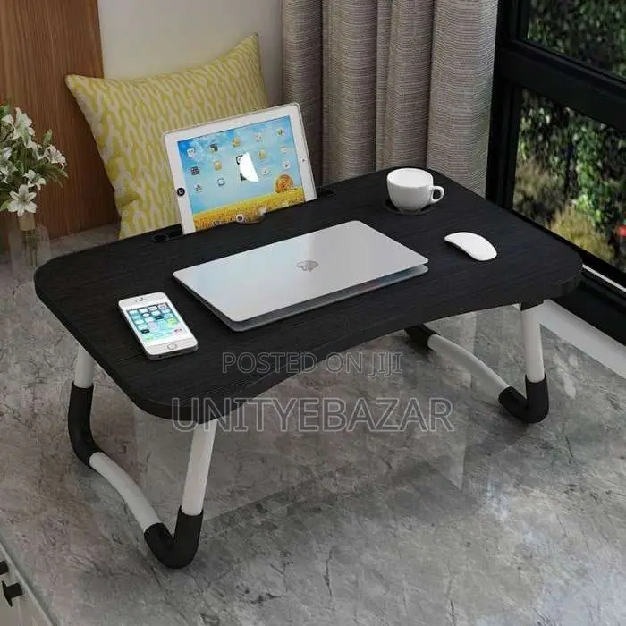 Folding Laptop Table (Black)