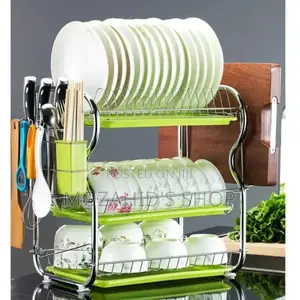 Photo - Premium Quality 3 Layer Kitchen Rack (9663)