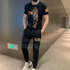 Trendy Mesh T-Shirt and Trouser Combo