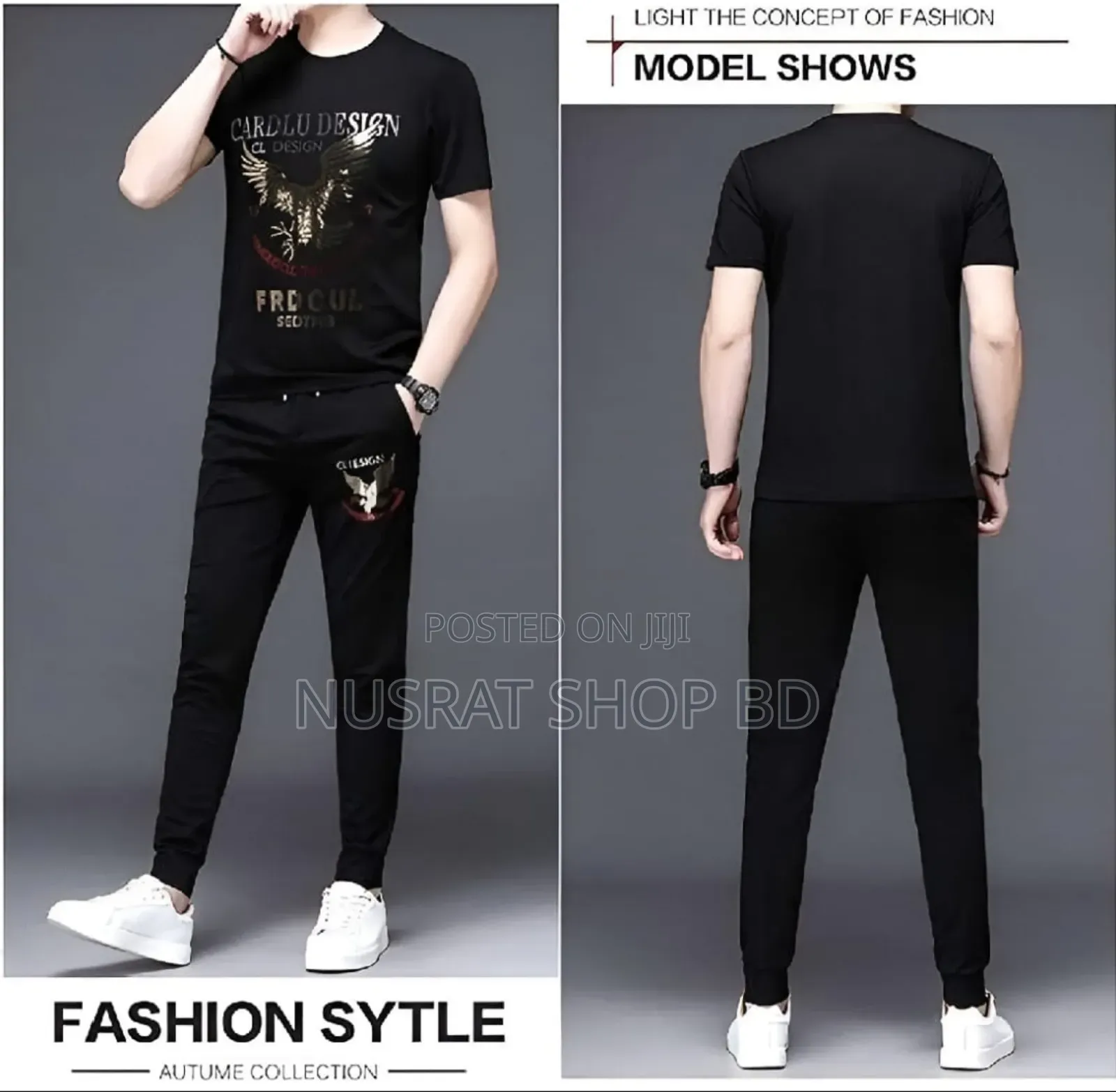 Trendy Mesh T-Shirt and Trouser Combo