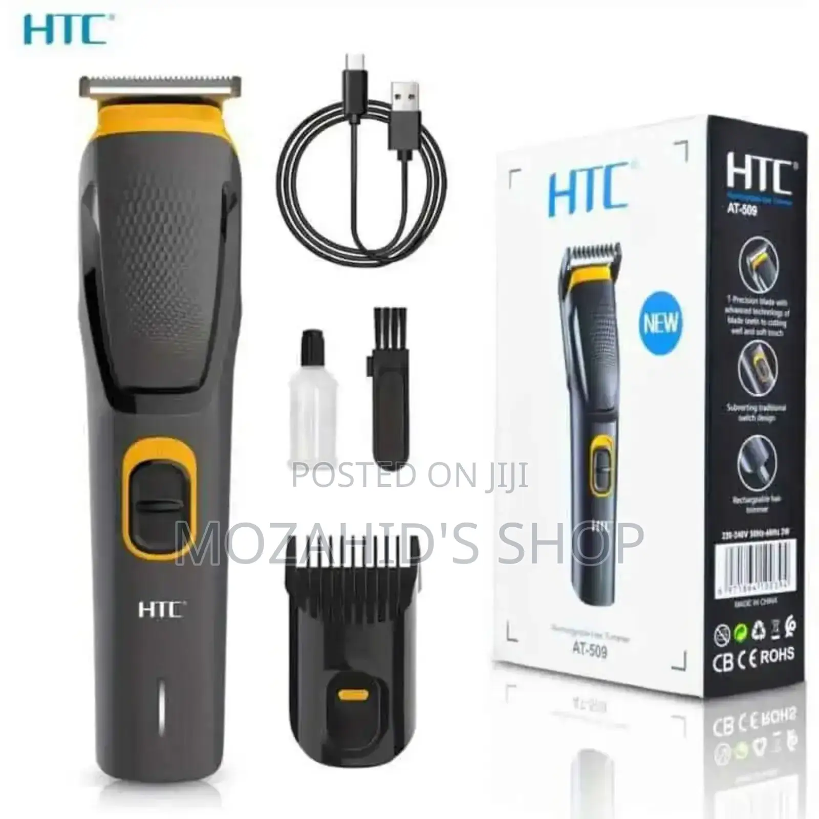 HTC at-509 Rechargeable Men's Beard Trimmer (8506)
