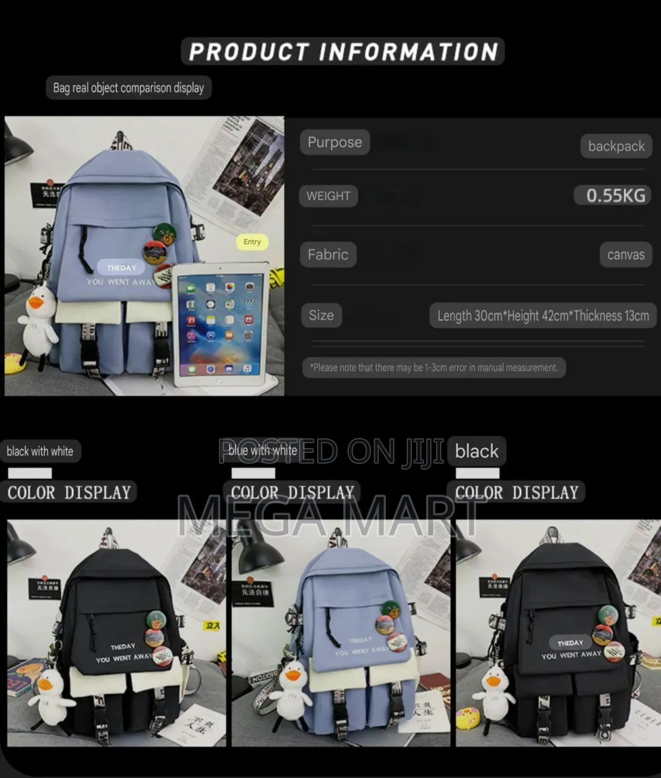 Korean Style School Bag (1505