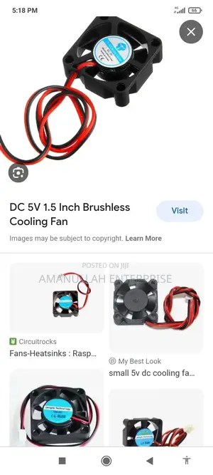 5v Cooling (Cpu/Pc/ Exhausted) Fan.