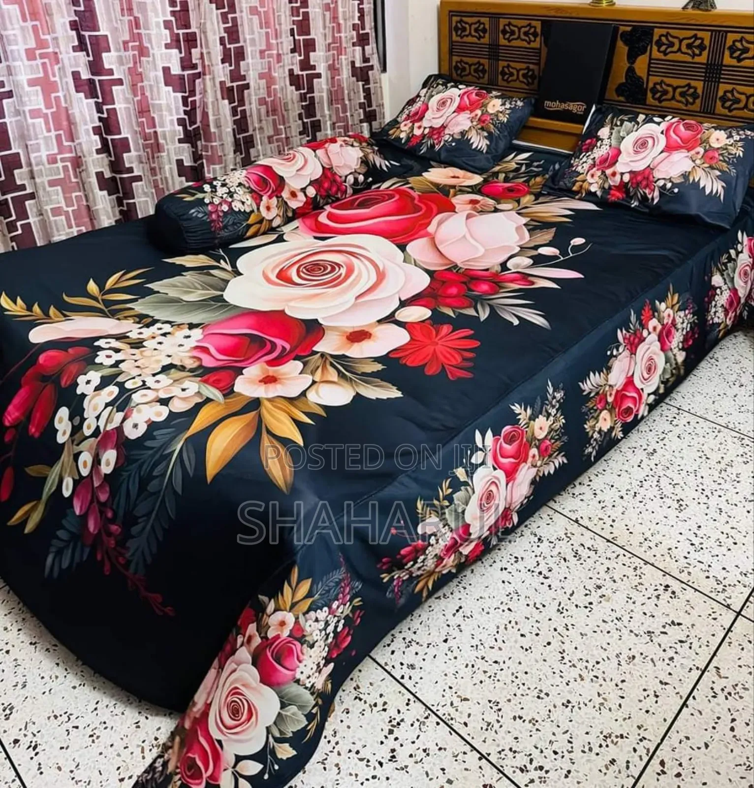 3d Primium Bed Sheet and Pillow Cover