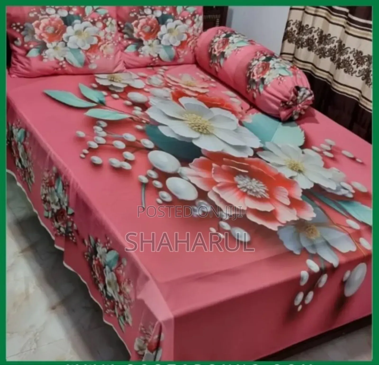3d Primium Bed Sheet and Pillow Cover