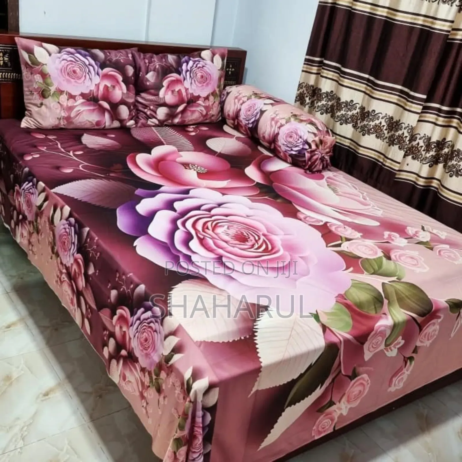 3d Primium Bed Sheet and Pillow Cover