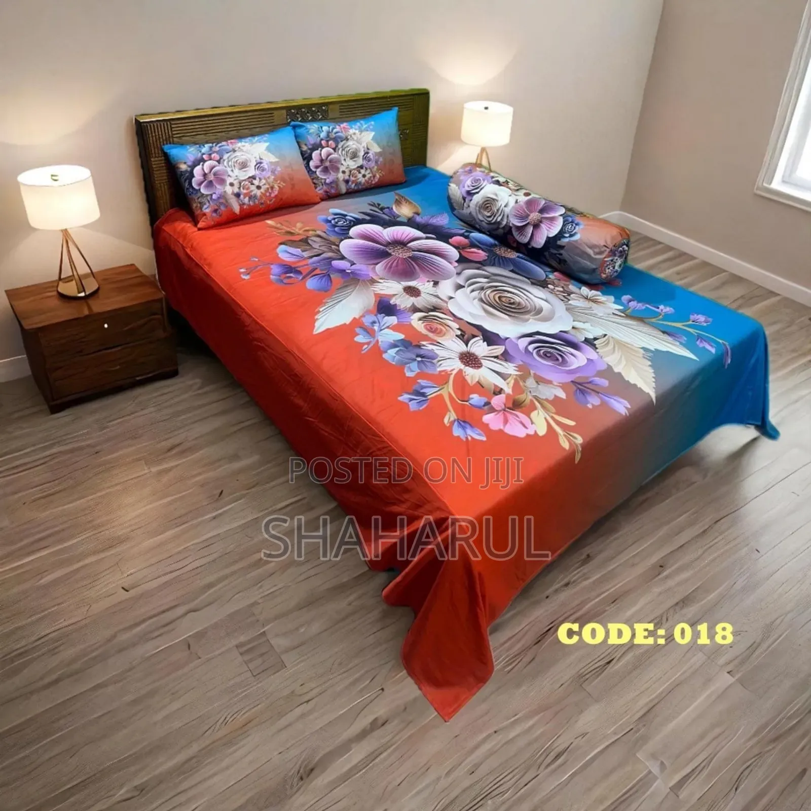 3d Primium Bed Sheet and Pillow Cover