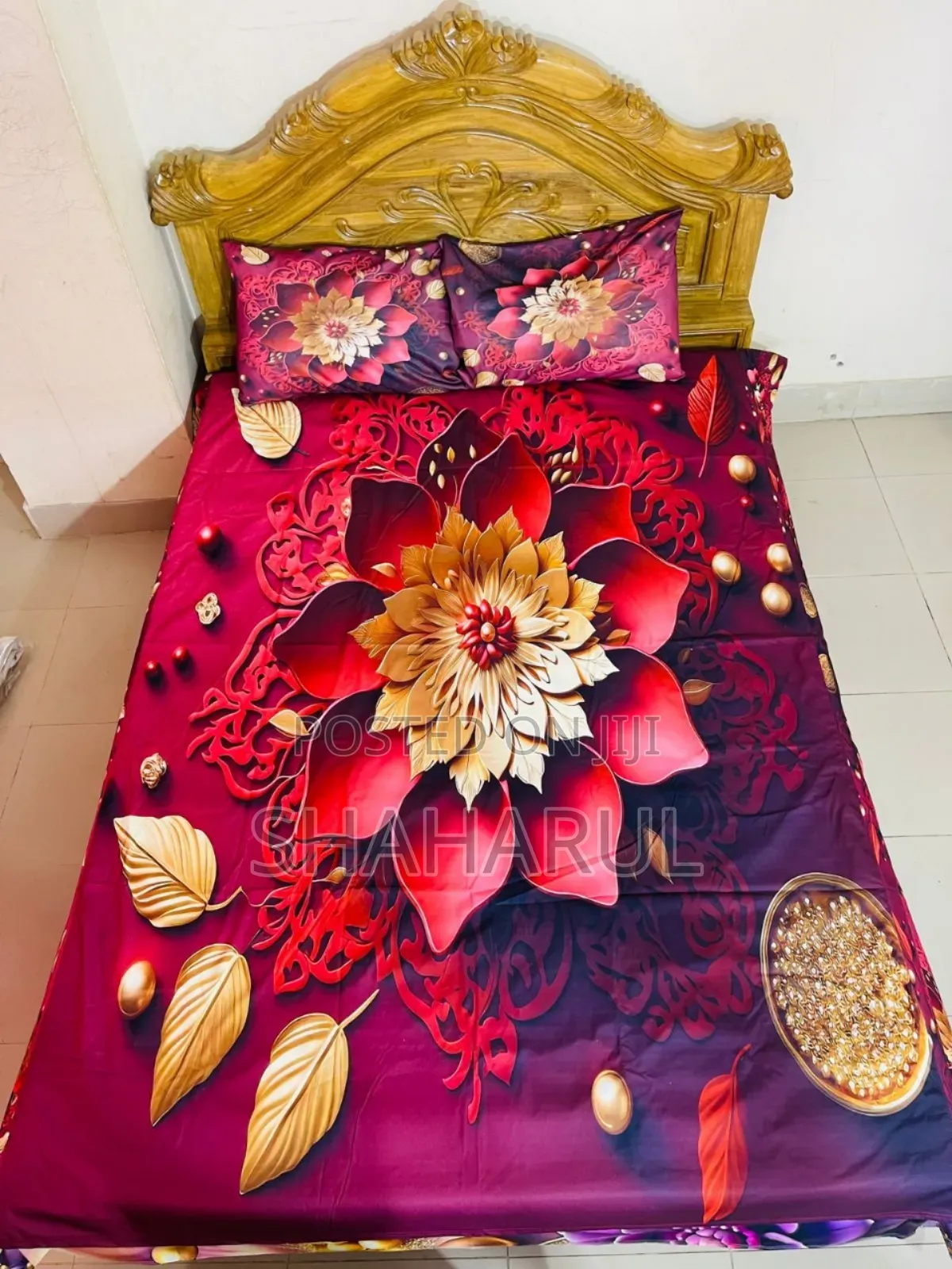3d Primium Bed Sheet and Pillow Cover