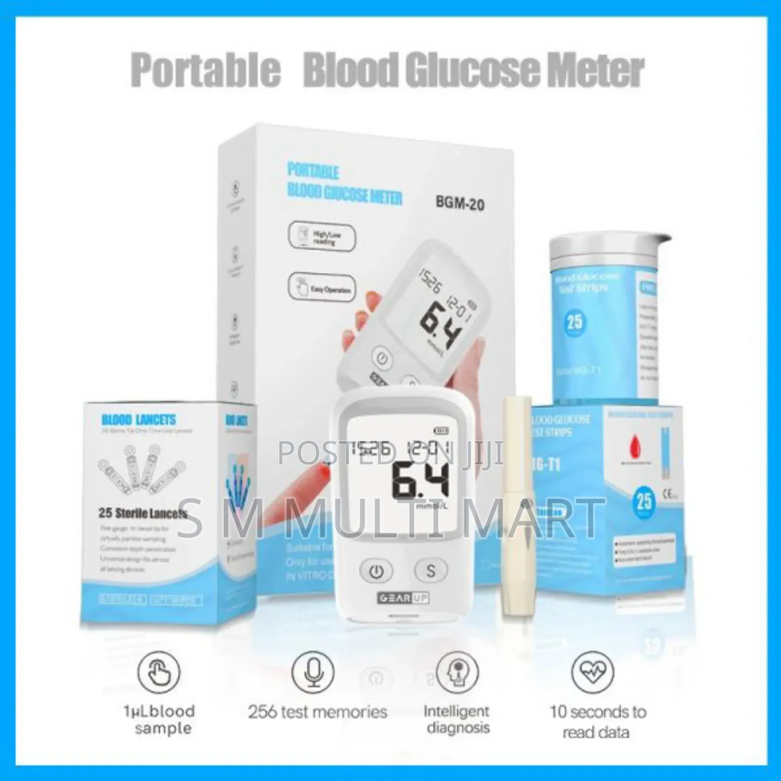 Gearup BGM-20 Diabetes Measuring Machine