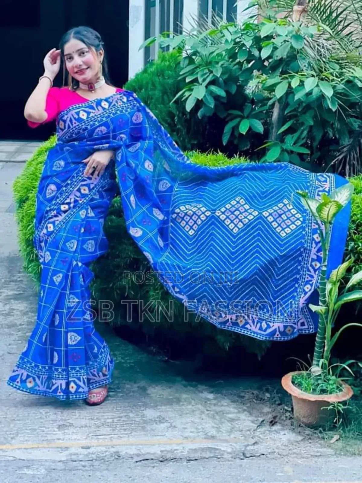 Half Silk Handprited Sarees