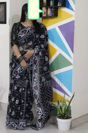 Hand Print Saree Aap Udhar Jana