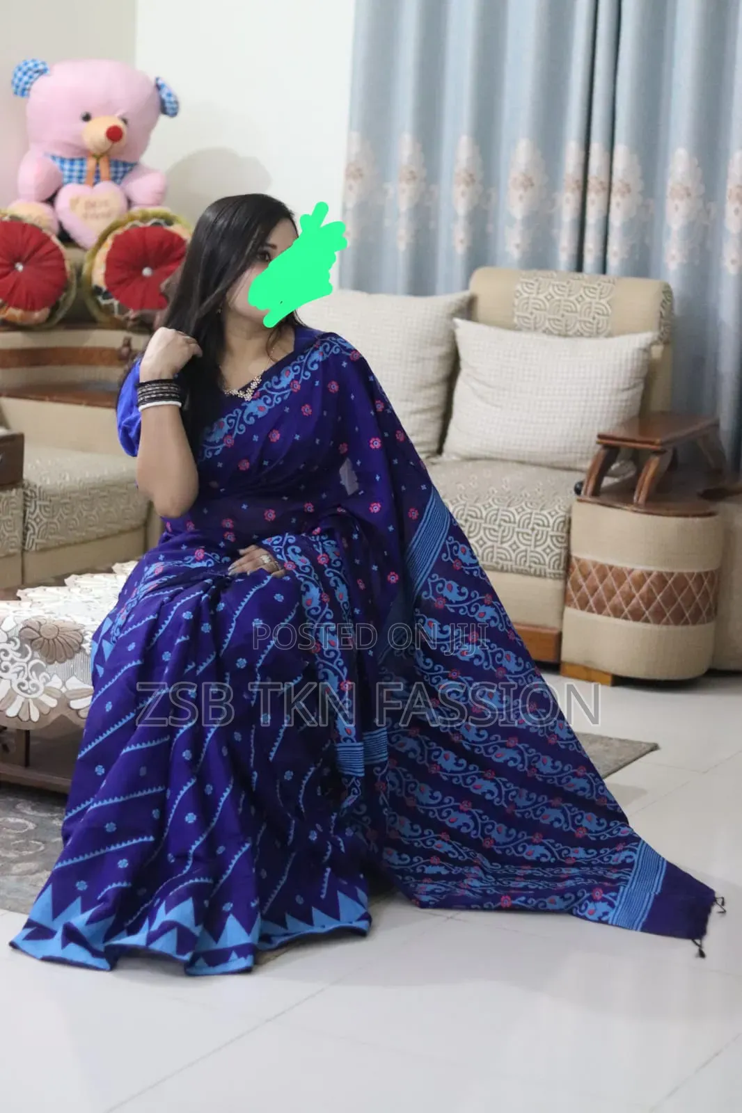 Hand Print Saree Aap Udhar Jana