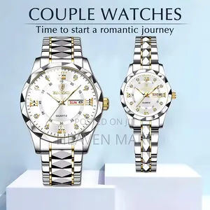 Photo - Binbond Top Brand Luxury Fashion Couple Watches