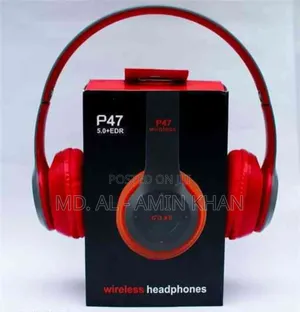 Photo - P47 Wireless Original Headphone ব্লুটুথ হেডফোন