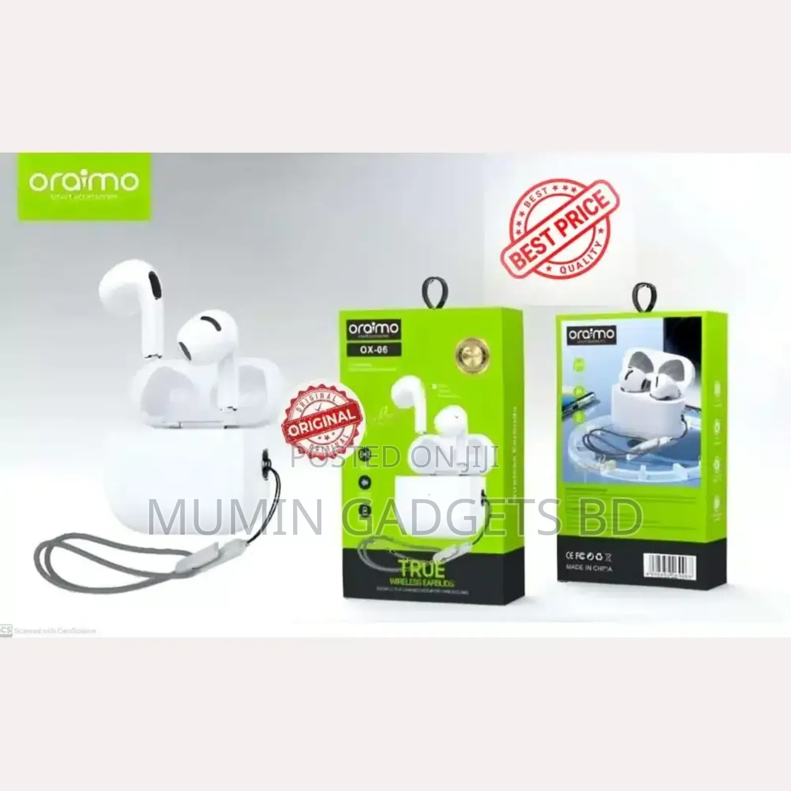 Oraimo Ox-06 Lite Enc True Wireless Earbuds (Original)