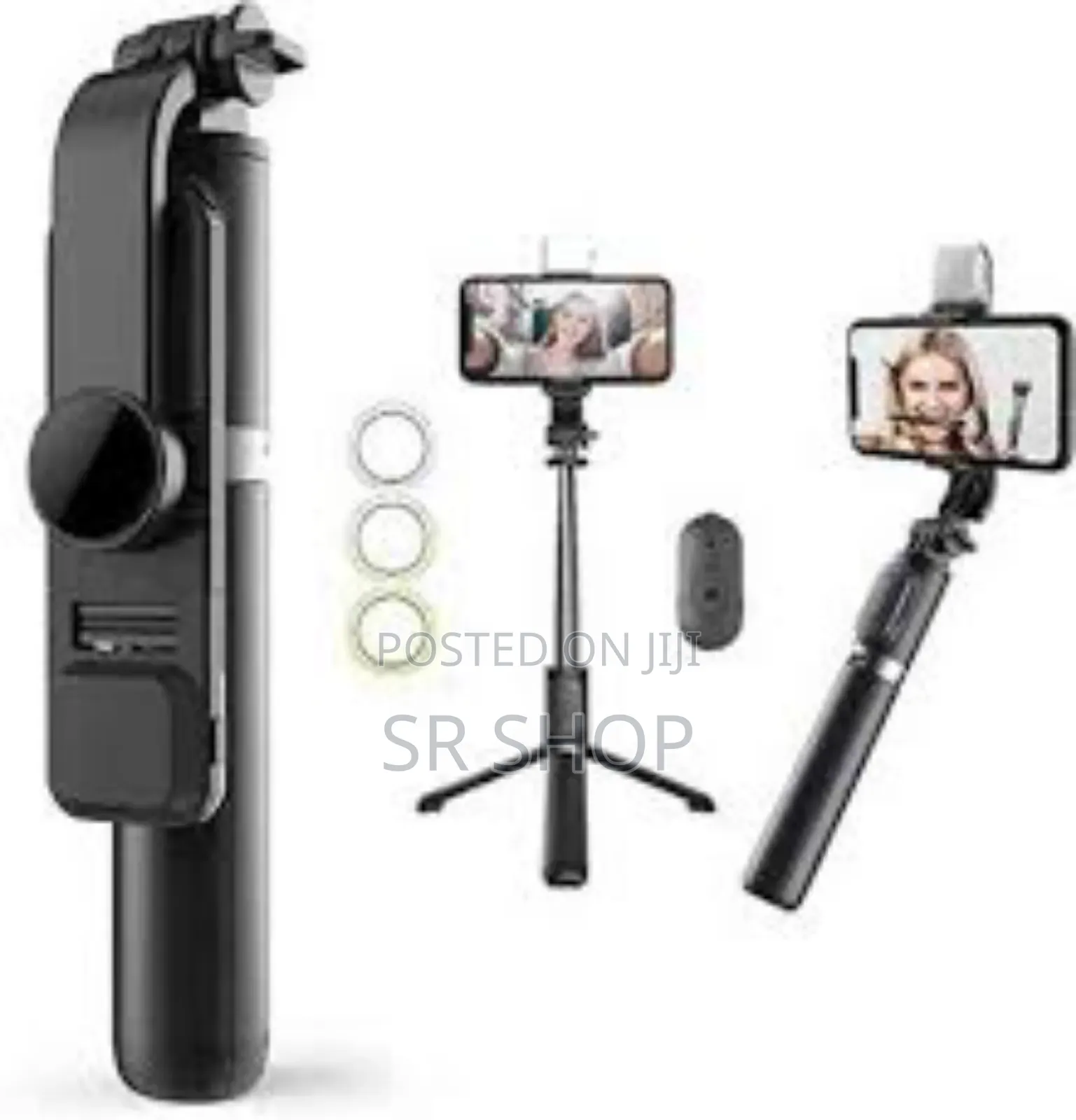 Q07 Selfie Stick With Light and Bluetooth Remote Control