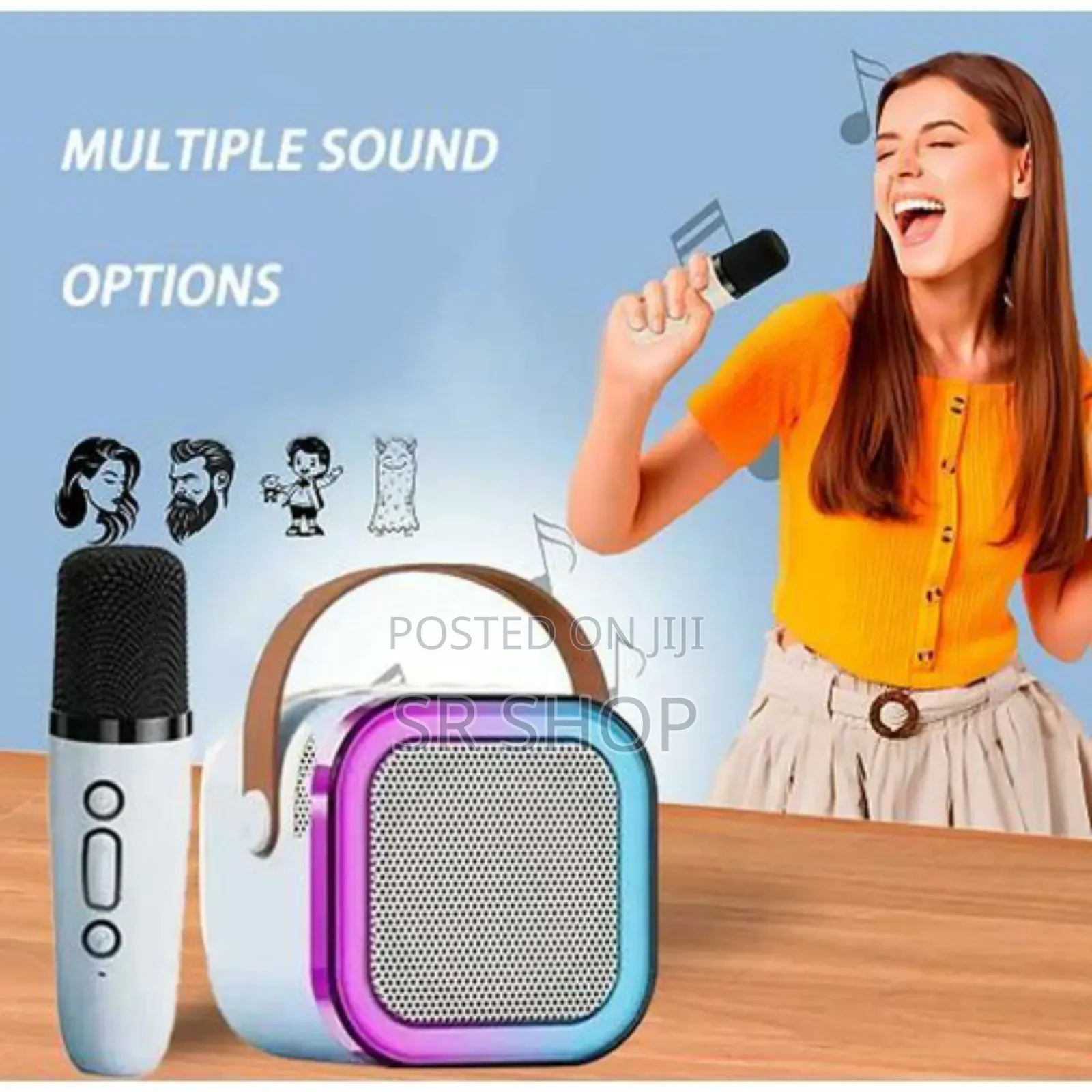 Portable Karaoke Bluetooth Speaker With Microphone