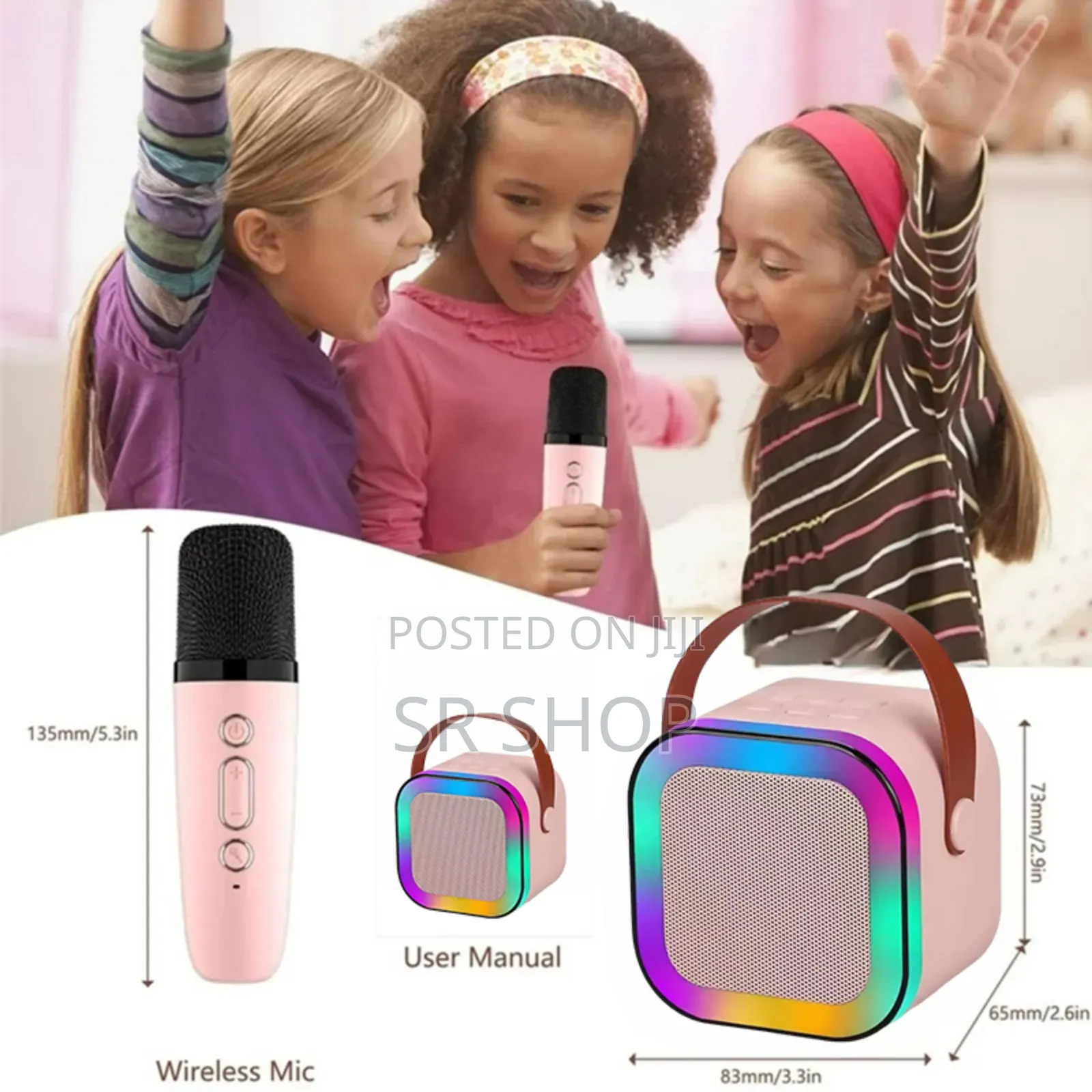 Portable Karaoke Bluetooth Speaker With Microphone