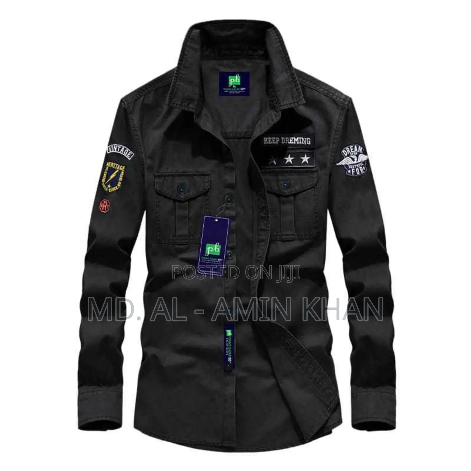 American Military Embroidery Shirt