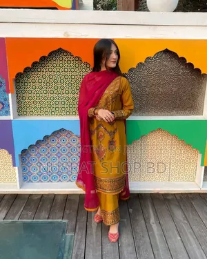 Sequence Embroidery Three Piece