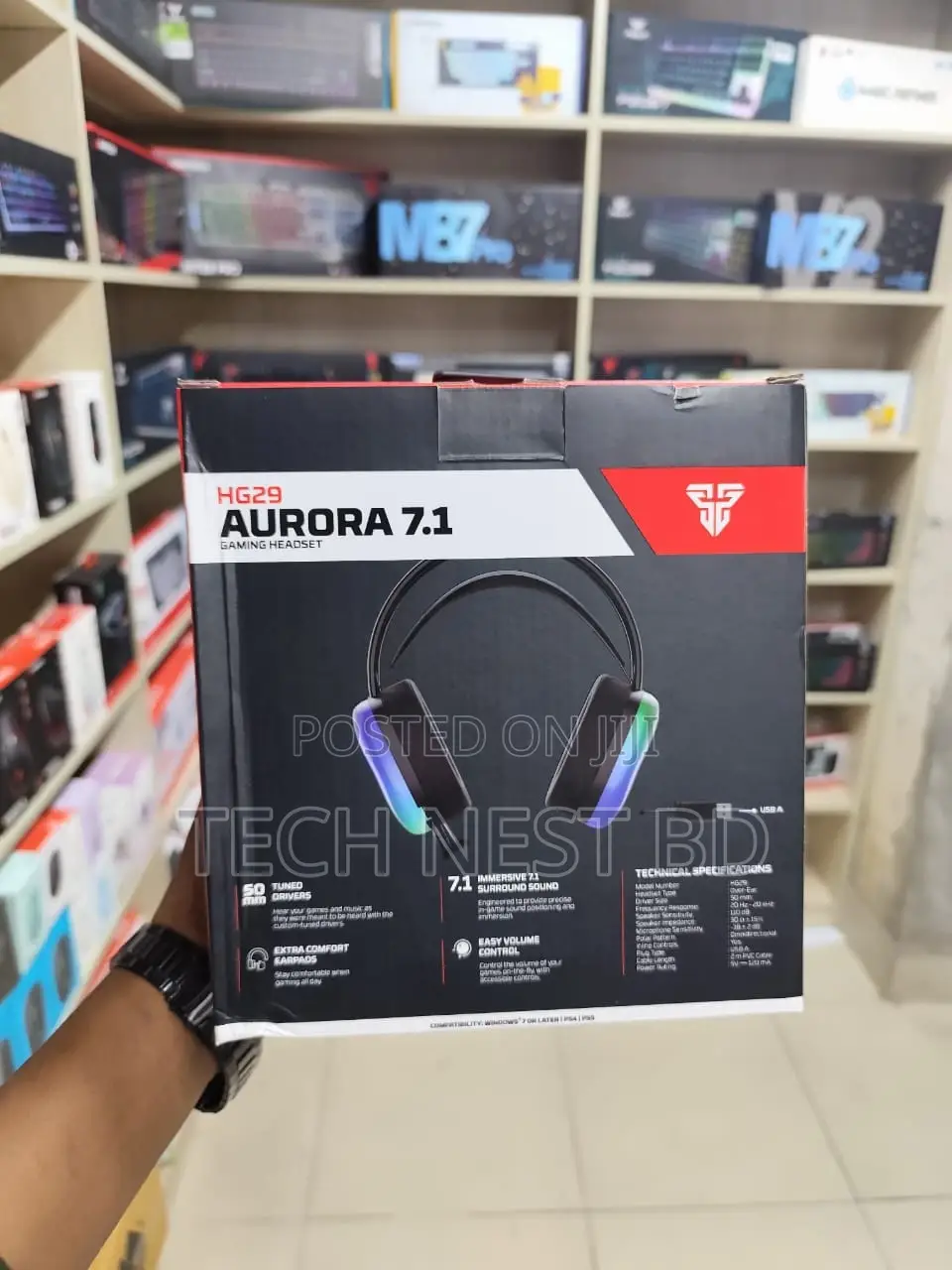 Fantech Hg29 Aurora 7.1 Usb RGB Gaming Headset
