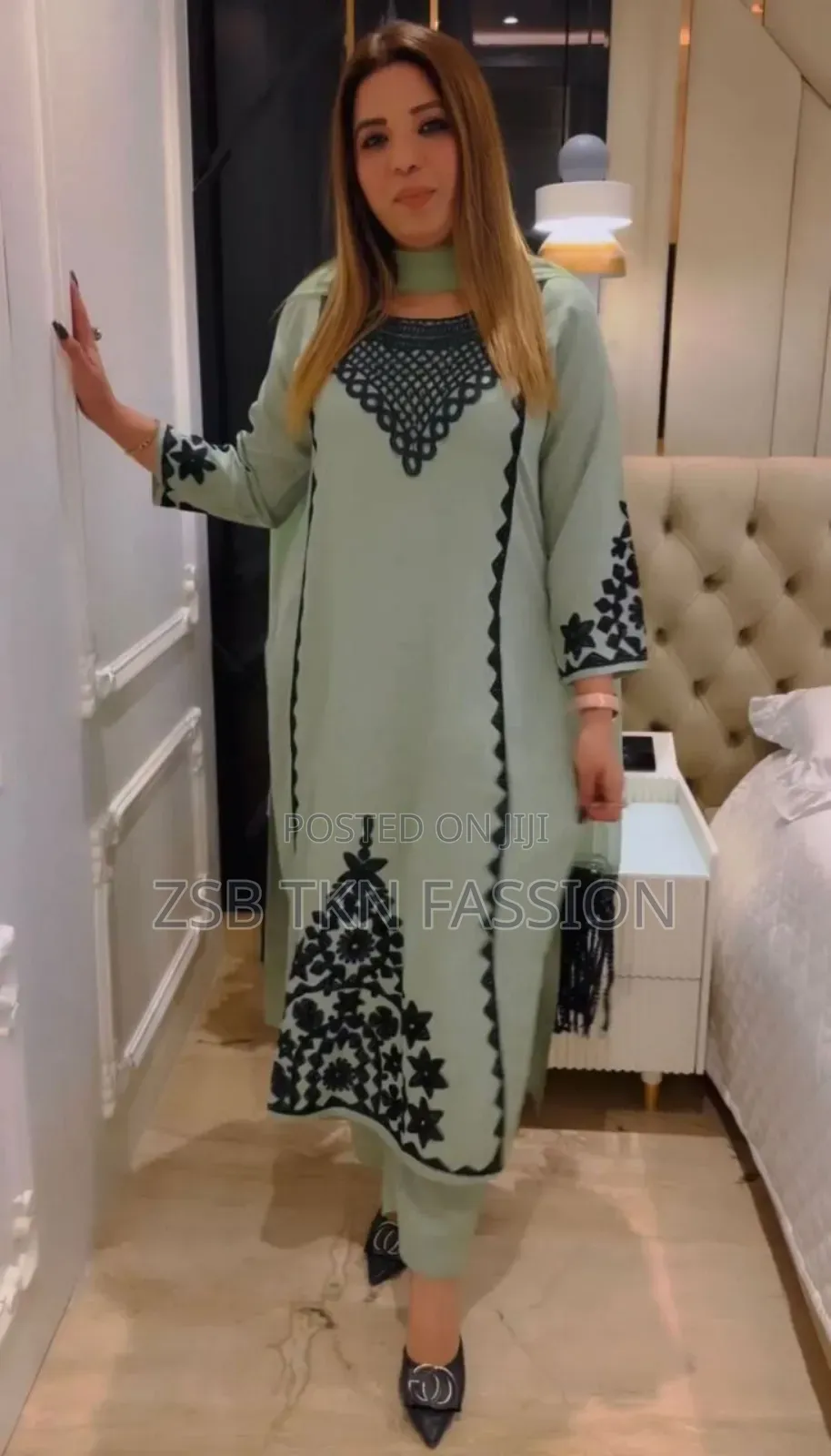 Embroidered Georgette Kameez Set High Quality