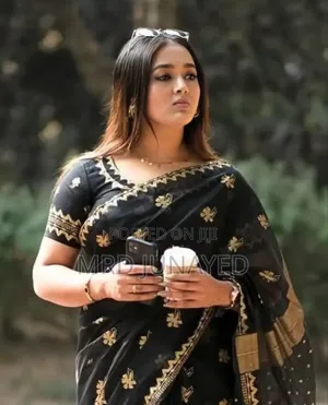 Photo - Afsan Print Sharee With Blouse Piece